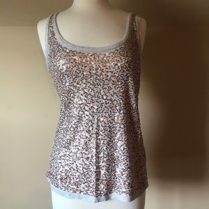 JCrew Medium tank with Sequins.